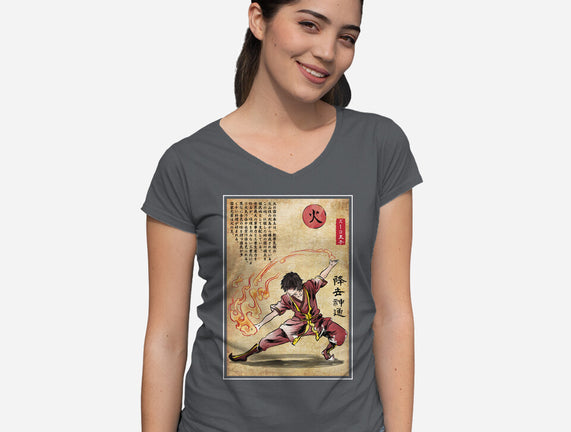 Fire Nation Master Woodblock