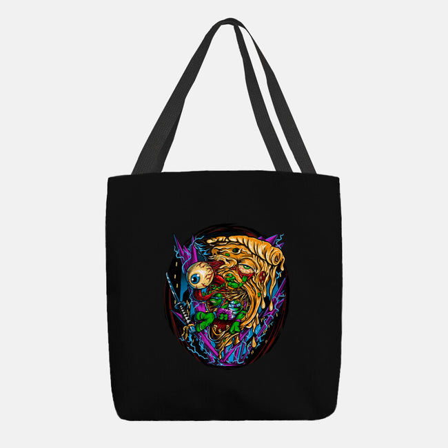 Turtles Love Pizza-None-Basic Tote-Bag-VicInFlight