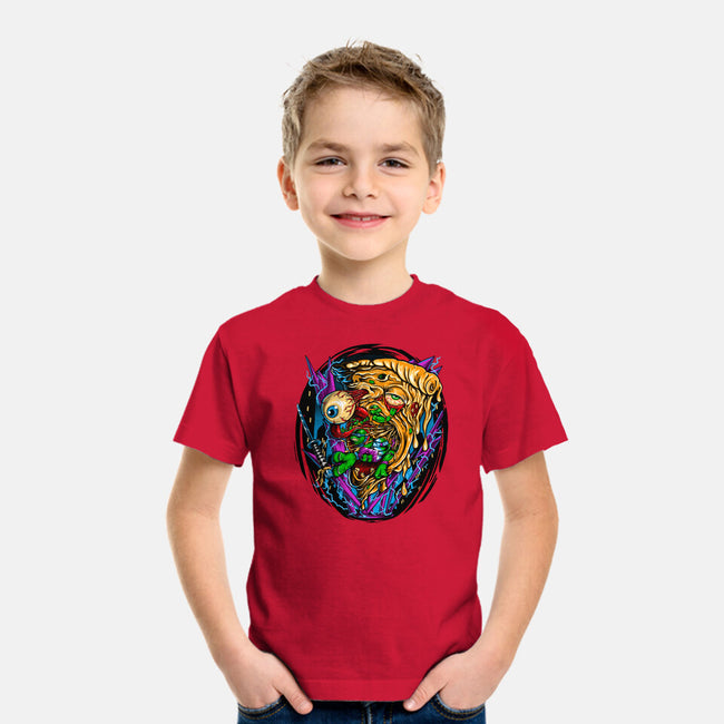 Turtles Love Pizza-Youth-Basic-Tee-VicInFlight