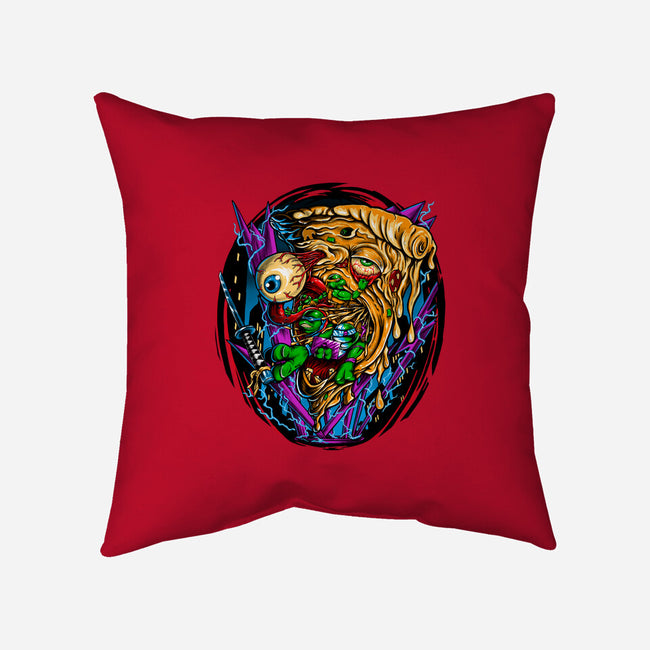 Turtles Love Pizza-None-Removable Cover-Throw Pillow-VicInFlight