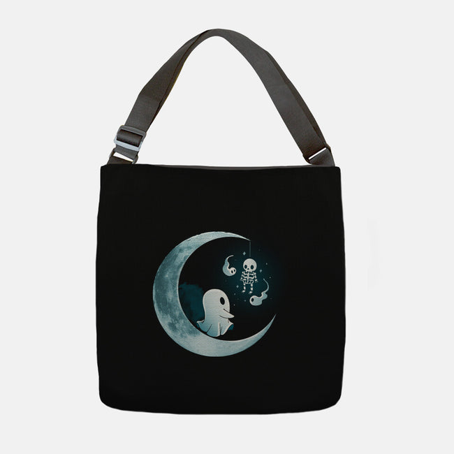 Ghostly Moon-None-Adjustable Tote-Bag-Vallina84