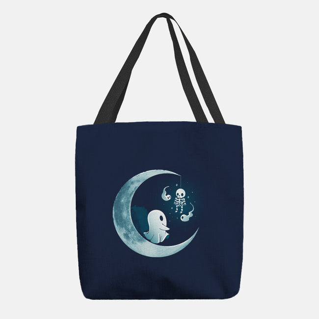 Ghostly Moon-None-Basic Tote-Bag-Vallina84