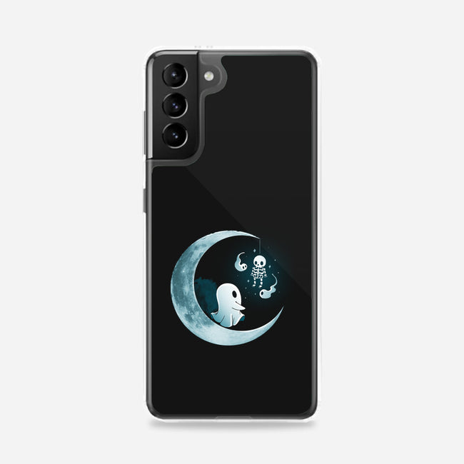 Ghostly Moon-Samsung-Snap-Phone Case-Vallina84
