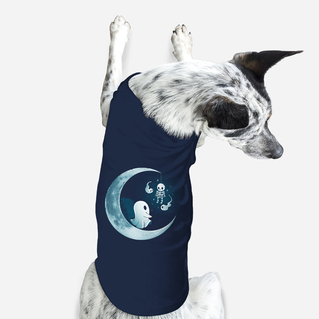 Ghostly Moon-Dog-Basic-Pet Tank-Vallina84