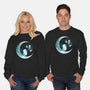 Ghostly Moon-Unisex-Crew Neck-Sweatshirt-Vallina84