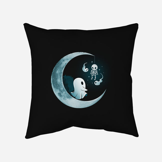 Ghostly Moon-None-Removable Cover-Throw Pillow-Vallina84