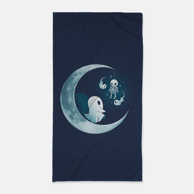 Ghostly Moon-None-Beach-Towel-Vallina84