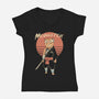 Meowster Awakens-Womens-V-Neck-Tee-vp021