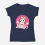 Bingo Barbie-Womens-V-Neck-Tee-danielmorris1993