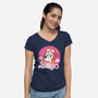 Bingo Barbie-Womens-V-Neck-Tee-danielmorris1993