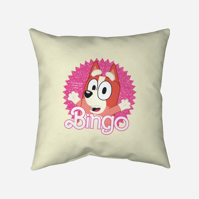 Bingo Barbie-None-Non-Removable Cover w Insert-Throw Pillow-danielmorris1993