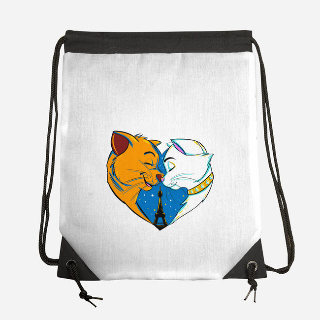 Paris Love-None-Drawstring-Bag-ellr