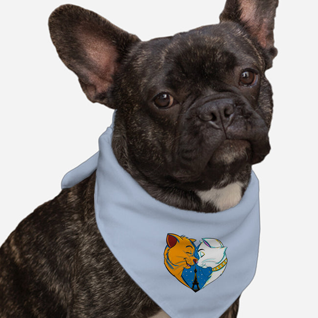 Paris Love-Dog-Bandana-Pet Collar-ellr