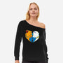 Paris Love-Womens-Off Shoulder-Sweatshirt-ellr