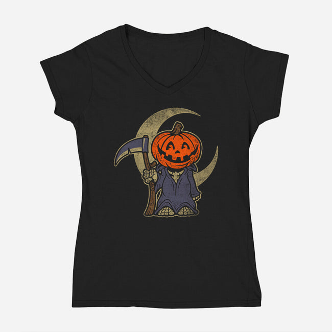 Reaper-Womens-V-Neck-Tee-kennsing