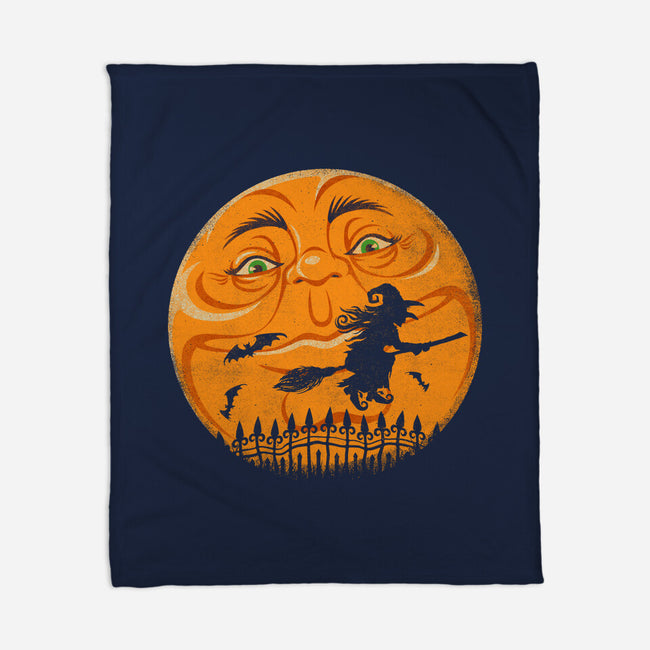 Witchy Moon-None-Fleece-Blanket-kennsing