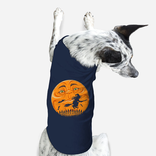 Witchy Moon-Dog-Basic-Pet Tank-kennsing