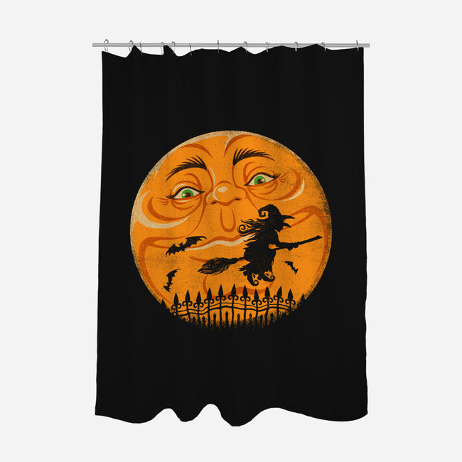 Witchy Moon-None-Polyester-Shower Curtain-kennsing