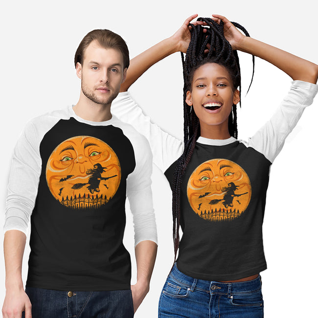 Witchy Moon-Unisex-Baseball-Tee-kennsing