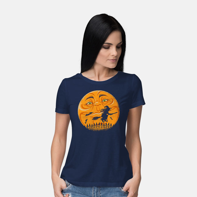 Witchy Moon-Womens-Basic-Tee-kennsing