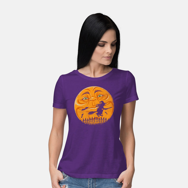 Witchy Moon-Womens-Basic-Tee-kennsing