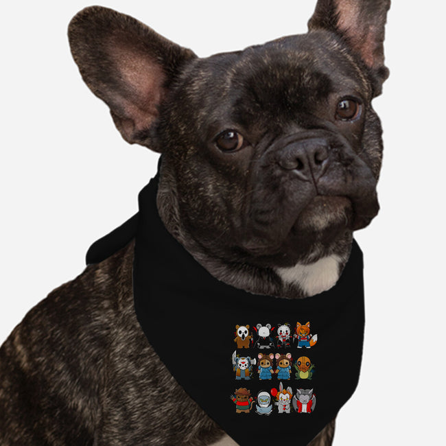 Scary Animals-Dog-Bandana-Pet Collar-Vallina84