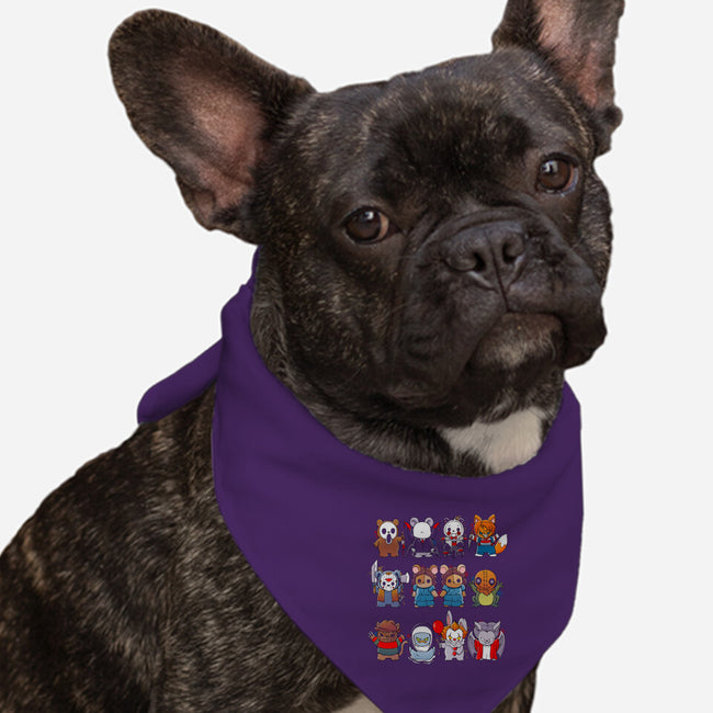 Scary Animals-Dog-Bandana-Pet Collar-Vallina84