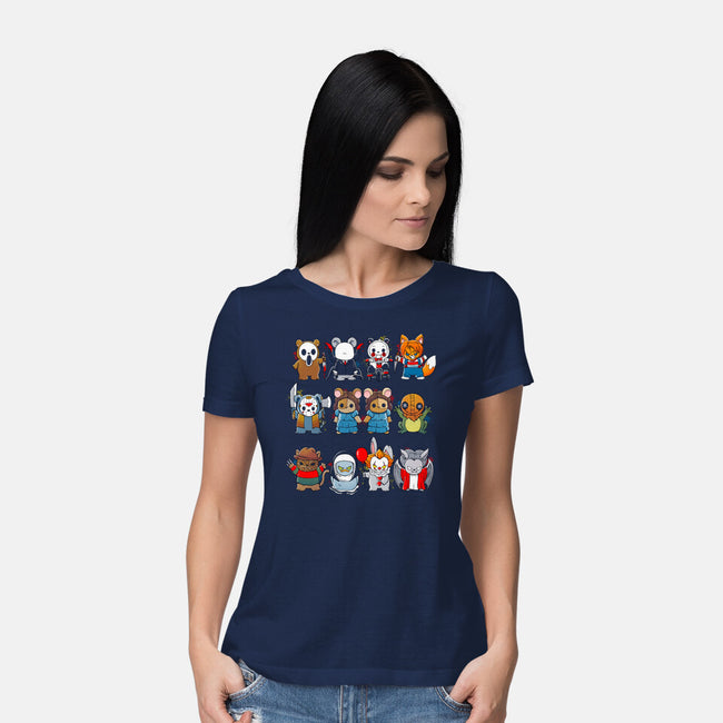 Scary Animals-Womens-Basic-Tee-Vallina84