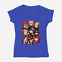 All Out Attack-Womens-V-Neck-Tee-jmcg