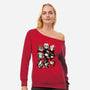 All Out Attack-Womens-Off Shoulder-Sweatshirt-jmcg