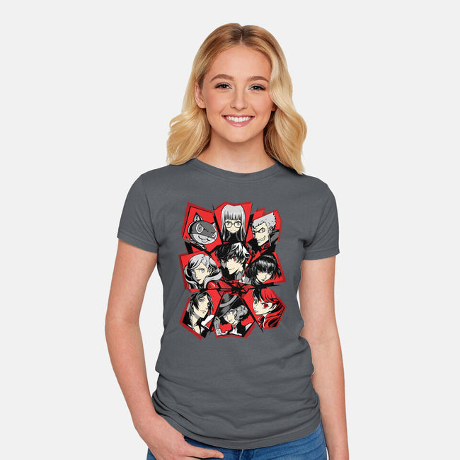 All Out Attack-Womens-Fitted-Tee-jmcg