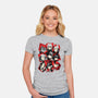 All Out Attack-Womens-Fitted-Tee-jmcg