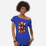 All Out Attack-Womens-Off Shoulder-Tee-jmcg