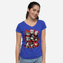 All Out Attack-Womens-V-Neck-Tee-jmcg