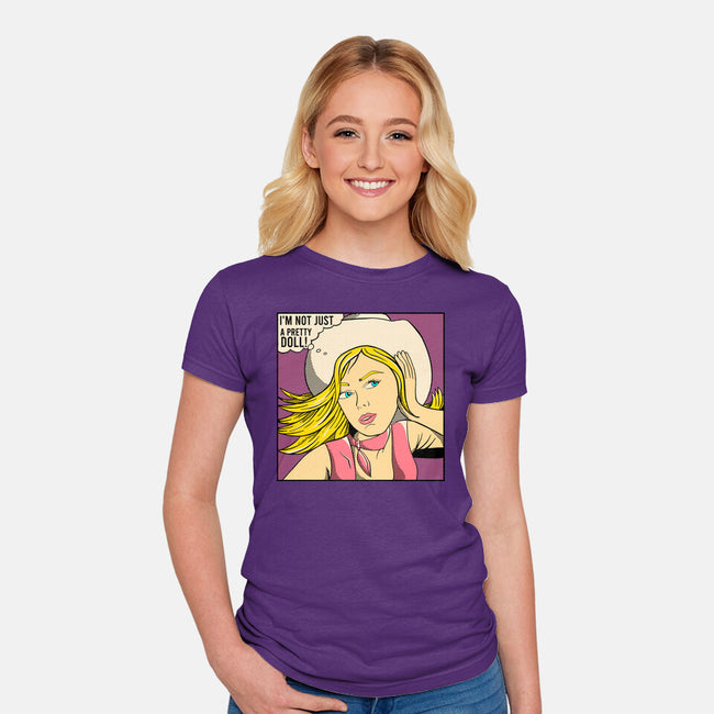 Not Just A Pretty Girl-Womens-Fitted-Tee-leepianti
