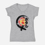 Firefly Of The Rising Sun-Womens-V-Neck-Tee-jrberger