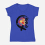 Firefly Of The Rising Sun-Womens-V-Neck-Tee-jrberger