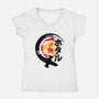 Firefly Of The Rising Sun-Womens-V-Neck-Tee-jrberger