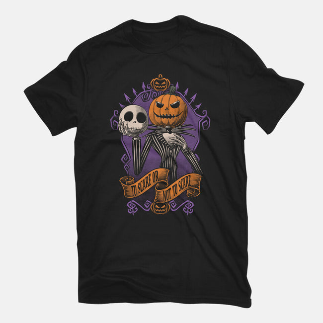 To Scare Or Not-Womens-Fitted-Tee-Studio Mootant