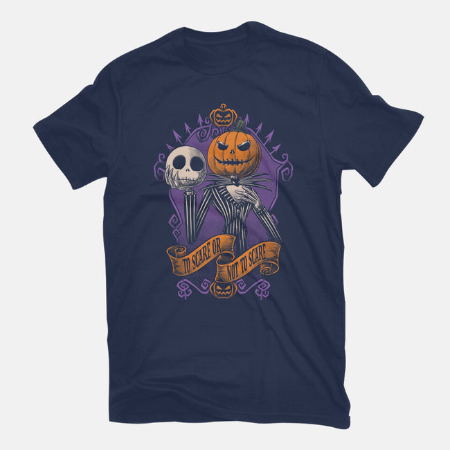 To Scare Or Not-Womens-Basic-Tee-Studio Mootant