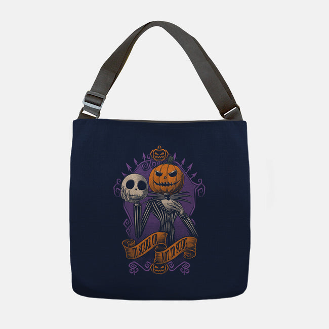 To Scare Or Not-None-Adjustable Tote-Bag-Studio Mootant