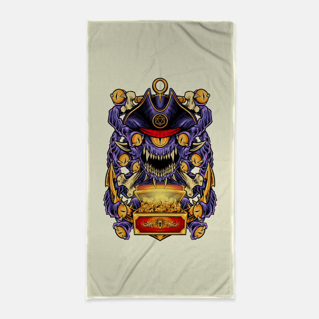 Pirate Beholder-None-Beach-Towel-spoilerinc