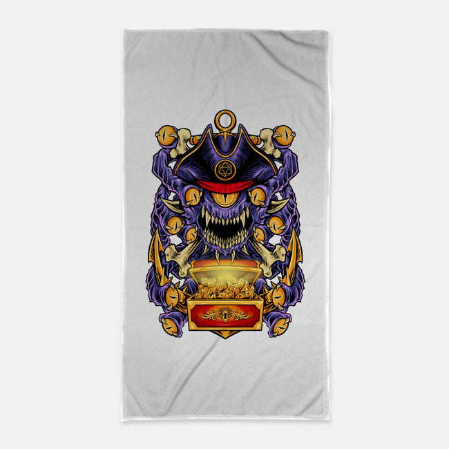 Pirate Beholder-None-Beach-Towel-spoilerinc