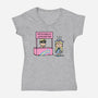 Patriarchy Lessons-Womens-V-Neck-Tee-Raffiti