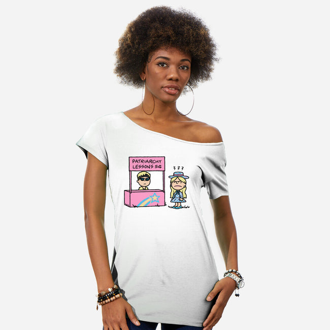 Patriarchy Lessons-Womens-Off Shoulder-Tee-Raffiti