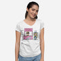 Patriarchy Lessons-Womens-V-Neck-Tee-Raffiti