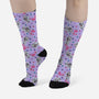 Muffins And Flamingos-Unisex-All Over Print Crew-Socks-Alexhefe