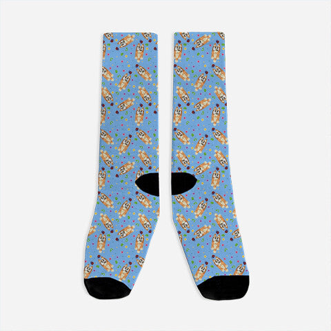 Poor Little Bug On The Wall-Unisex-All Over Print Crew-Socks-Alexhefe