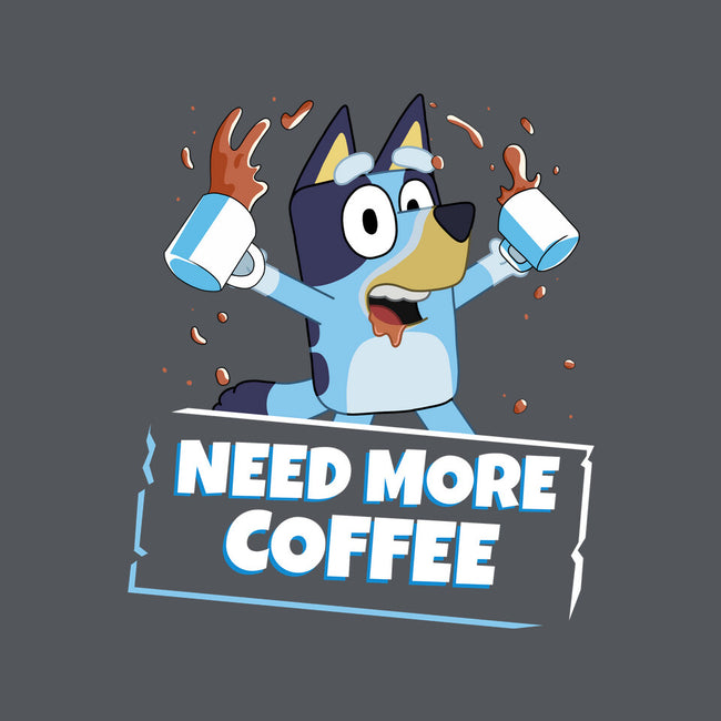 Bluey Needs More Coffee-Womens-V-Neck-Tee-MaxoArt