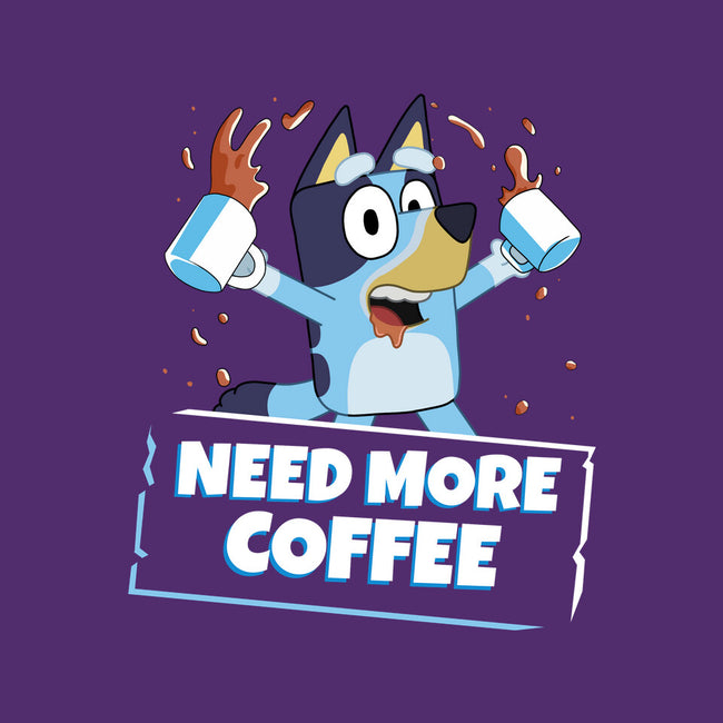 Bluey Needs More Coffee-Dog-Bandana-Pet Collar-MaxoArt